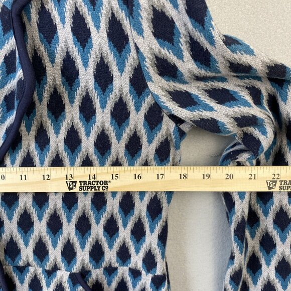 Pendleton Blazer Women's Medium Grandma Core Cotton Jacket‎ Argyle Diamond Blue - Picture 7 of 13